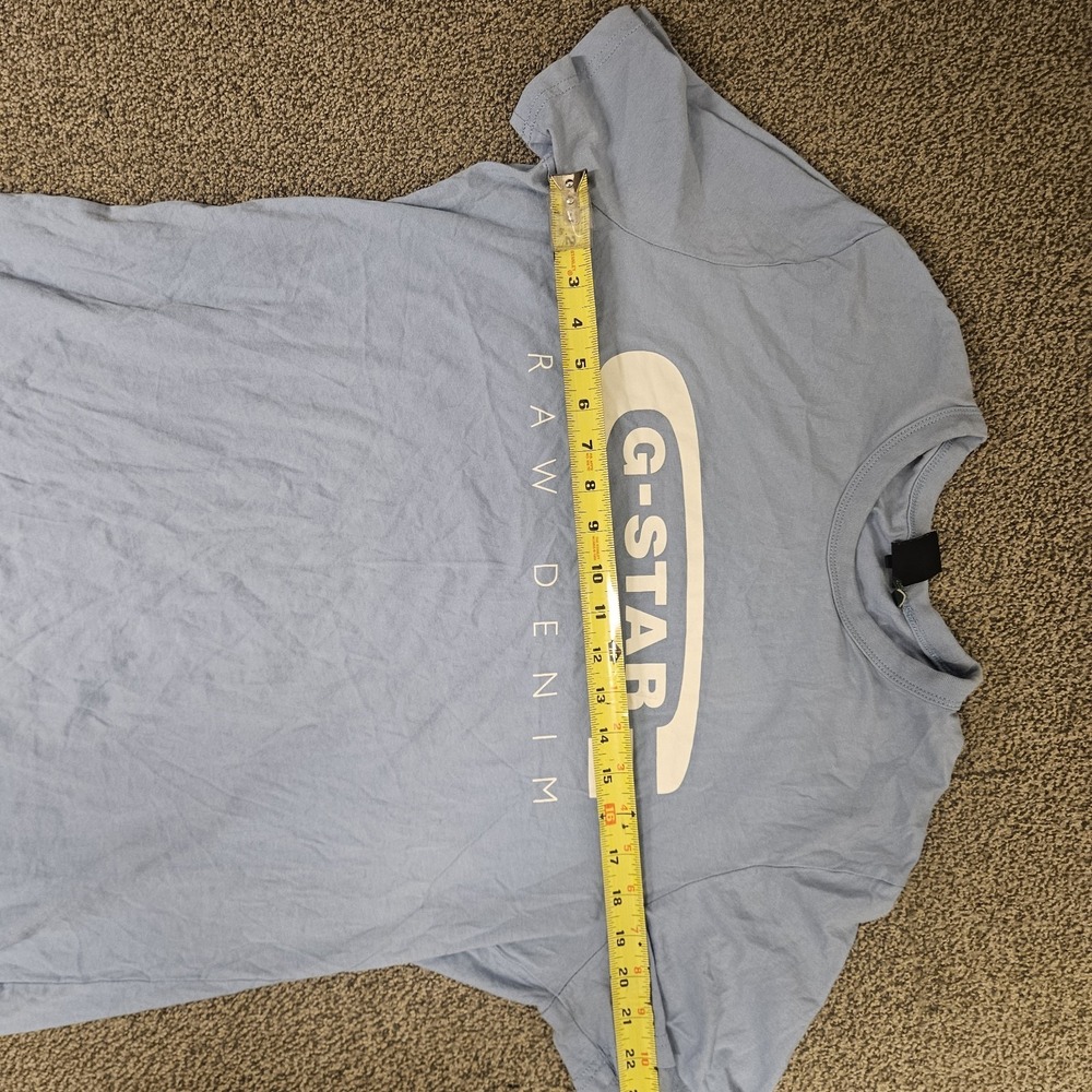 G-Star Raw T Shirt X-Large XL Cotton Round Neck Short Sleeve Blue - Picture 5 of 8